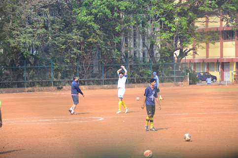 Abhishek Bachchan Practices Soccer!