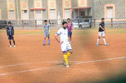 Abhishek Bachchan was snapped practicing Soccer!