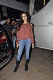 Shraddha Kapoor poses for the media at 'Filmcity'