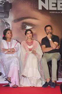 Shabana Azmi, Sonam Kapoor and Atul Kasbekar at Promotional Event of 'Neerja'