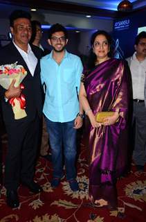 Aditya and Rashmi Thackeray at Anu Malik's Felicitation Ceremony