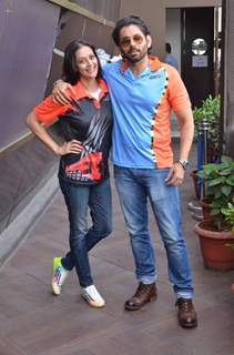 Sikandar Kharbanda and Jaswir Kaur at Box Cricket League Bash