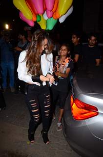 Malaika Arora Snapped at Olive Post dinner of her parent's anniversary