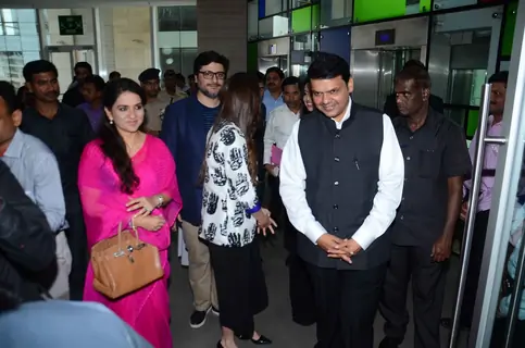 CM Devendra Fadnavis and Shaina NC at Sonali Bendre's Book Launch