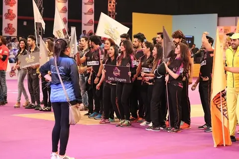Dehli Dragons at BCL Parade Ceremony