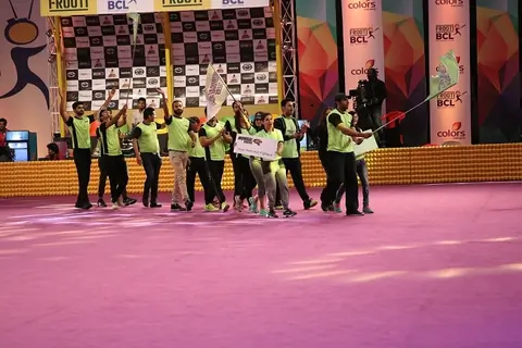 Mumbai Tigers at BCL Parade Ceremony