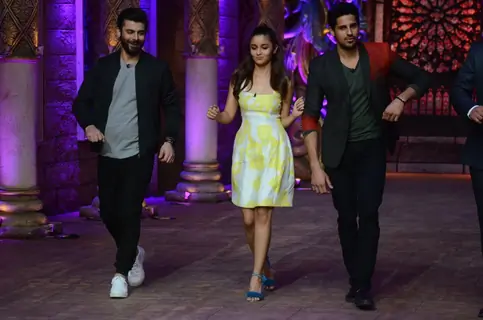 Fawad khan, Sidharth Malhotra & Alia Bhatt for Promotions of Kapoor & Sons on Comedy Nights Bachao