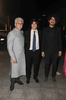 Naseeruddin Shah, Vivaan and Imaad Shah at Kresha Bajaj's Wedding