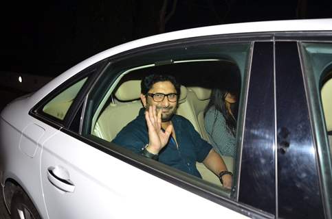 Arshad Warsi attends Dinner at Rajkumar Hirani's Residence