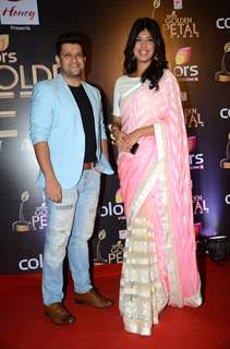 Rohit Nag and Aishwarya Sakhuja at Golden Petal Awards 2016