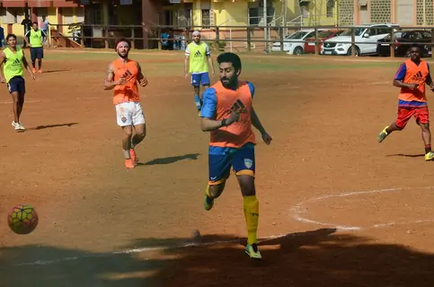 Snapped: Abhishek Bachchan Practicing Soccer!