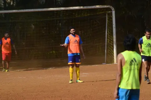 Snapped: Abhishek Bachchan Practicing Soccer!