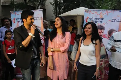 Raqesh Vashishta  Promotes his Marathi Movie 'Vrundavan'