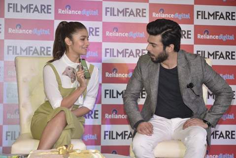 Alia Bhat and Fawad Khan at Cover Launch of 'Filmfare' Magazine