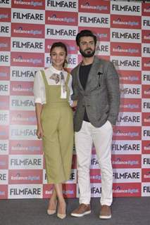 Alia Bhat and Fawad Khan at Cover Launch of 'Filmfare' Magazine