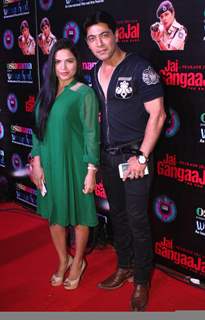 Actor Rekha Rana and Dillzaan Wadia at Jai Gangajal Red Carpet Special Screening