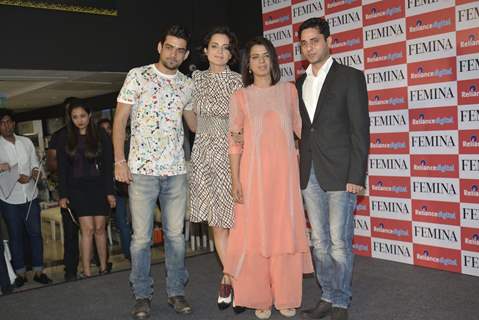 Kangana Ranaut With Rangoli at Femina Cover Launch