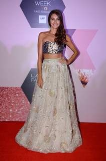 Actor Shibani Dandekar at Lakme Fashion Week