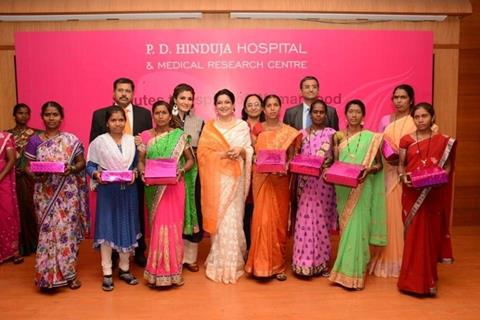 Raveena Tandon and Moushumi Chatterjee Celebrate Women's Day with P.D Hinduja Hospital