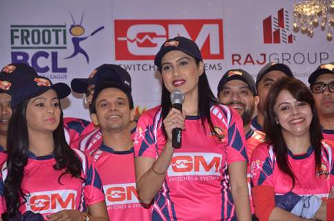 Kamya Punjabi at BCL's Jaipur Raj Joshiley Jersey Launch