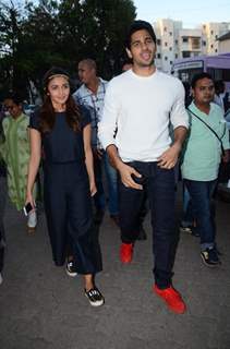 Sidharth Malhotra and Alia Bhatt for Kapoor & Sons Promotion at Mehboob Studio