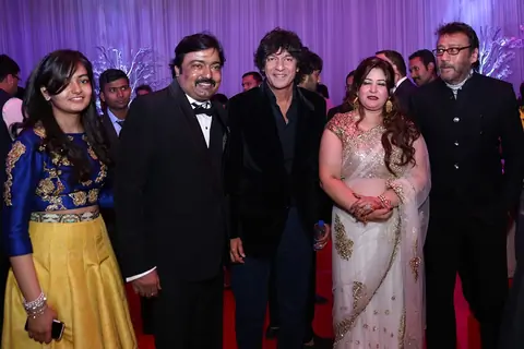 Chunky Pandey at Awdesh Dixit's Indore Bash
