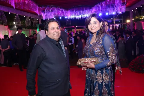 Rajeev Shukla at Awdesh Dixit's Indore Bash