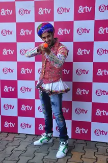 Vishal Vashishtha with &TV Celebrating Holi