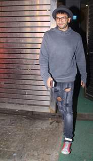 Ranveer Singh Snapped at Zoya Akhtar's House