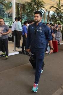 Suresh Raina Snapped at Airport