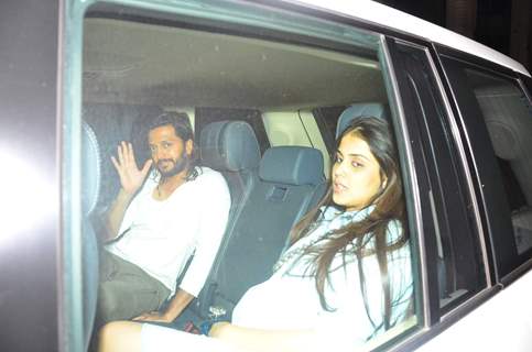 Riteish Deshmukh and Genelia Dsouza at Puneet Malhotra's Bash