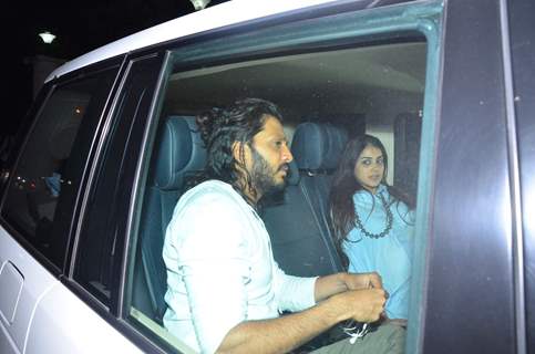 Riteish Deshmukh and Genelia Dsouza at Puneet Malhotra's Bash