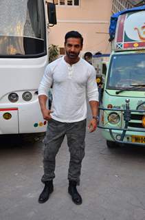 John Abraham Snapped at Mehboob Studious