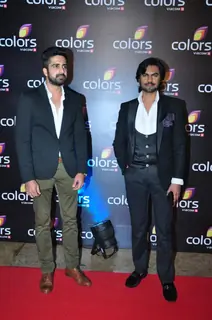 Avinash Sachdev and Guarav Chopra at Colors TV's Red Carpet Event
