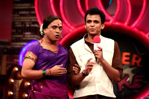 Rajiv Nigam and Abhijeet Sawant in the show Laughter Ke Phatke