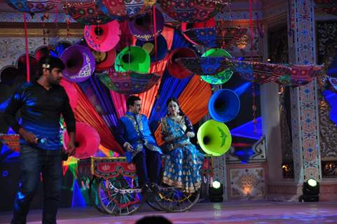 Dilip Johi and Disha Wakani at SAB TV Holi Celebrations