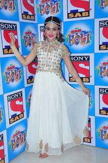 Sudeepa Singh at SAB TV Holi Celebrations