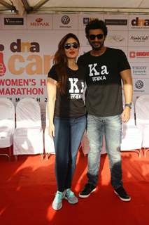 Kareena Kapoor and Arjun Kapoor at DNA CAN Women's Marathon