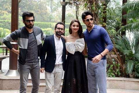 Alia Bhatt, Fawad Khan and Sidharth Malhotra for Kapoor & Sons Promotions in Delhi