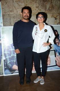Aamir Khan and Kiran Rao at Screening of Kapoor & Sons