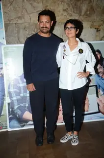 Aamir Khan and  Kiran Rao at Special Screening of Kapoor & Sons
