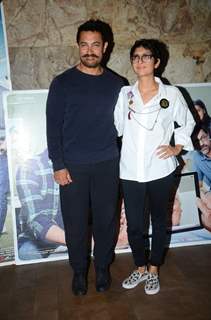 Aamir Khan and  Kiran Rao at Special Screening of Kapoor & Sons