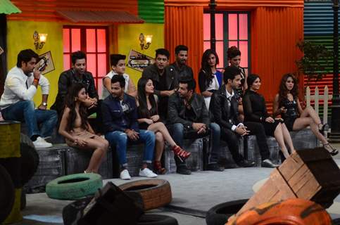 Kareena Kapoor and Arjun Kapoor on the sets of Khatron Ke Khiladi