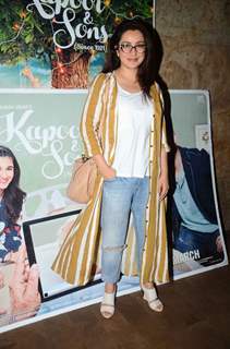 Tisca Chopra at Special Screening of Kapoor & Sons