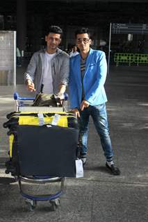 Meet Bros Harmeet Singh and Manmeet Singh Snapped at Airport