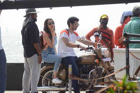 Shraddha Kapoor and Aditya Rao Kapoor On Location Shoot