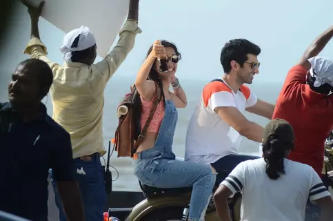 Shraddha Kapoor and Aditya Rao Kapoor On Location Shoot