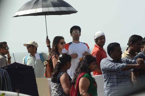 Shraddha Kapoor and Aditya Rao Kapoor On Location Shoot