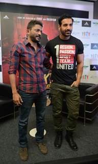 John Abraham and Nishikant Kamat Promotes Rocky Handsome in Delhi