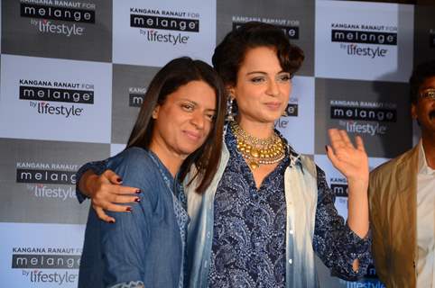 Kangana Ranaut and Rangoli Ranaut at Melange Event